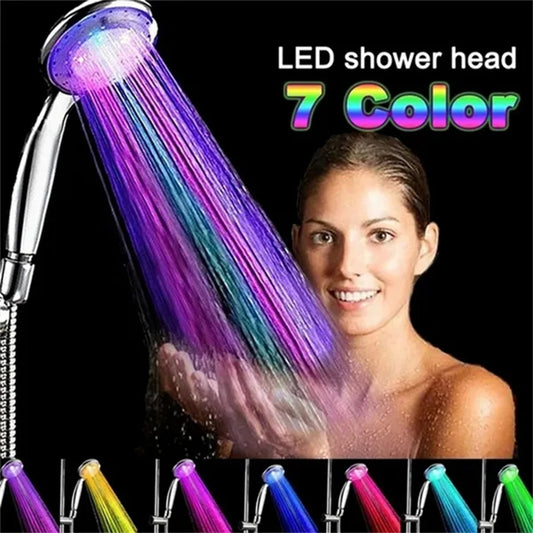 LED Shower Head with 7 Color Changing Lights – Water Saving Shower Spray Head