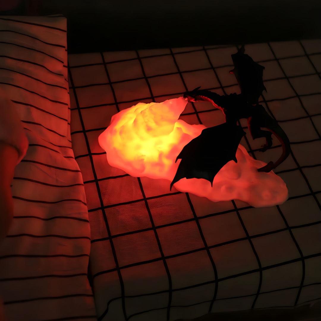 Lampe Dragon Incendio avec Éclairage Enchanteur et Design Majestueux