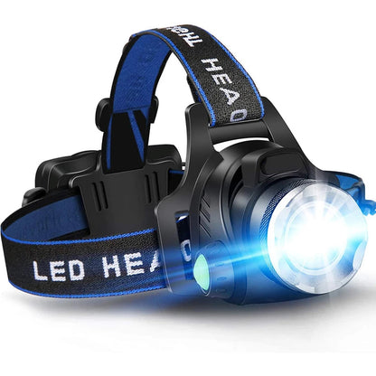 Rechargeable Powerful LED Headlamp 1000 Lumens Waterproof for Outdoor Activities – Multiple Modes and 180° Beam Angle