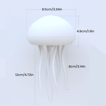 LED Jellyfish Lamp with Color-Changing RGB Lighting and Voice Control – Soothing Ambiance for Indoor Use