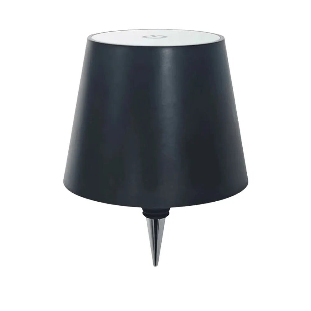 Wireless LED Table Lamp with Touch Control - Portable Rechargeable Lamp for Dinners and Parties, Creative Metal Design