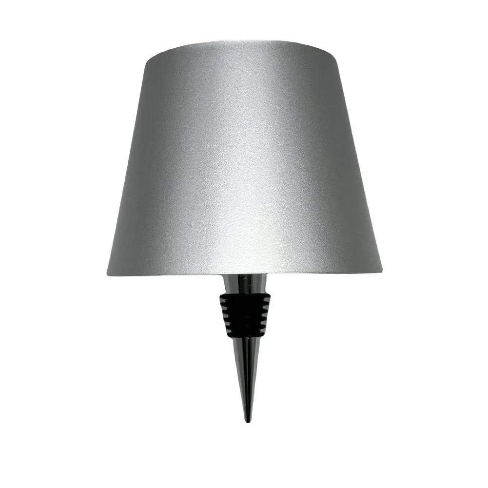 Wireless LED Table Lamp with Touch Control - Portable Rechargeable Lamp for Dinners and Parties, Creative Metal Design