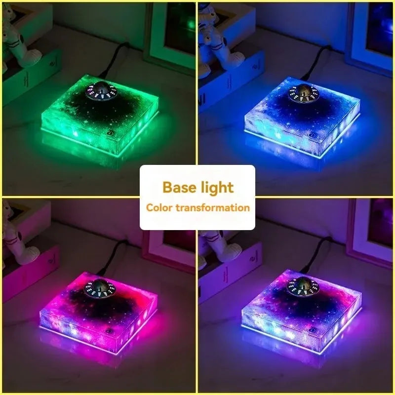 Lampe Maglev UFO Étoilé - Décoration de Bureau Rotative Colorée
