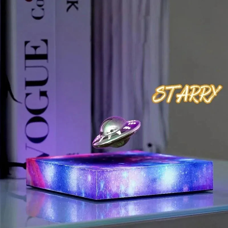 Lampe Maglev UFO Étoilé - Décoration de Bureau Rotative Colorée