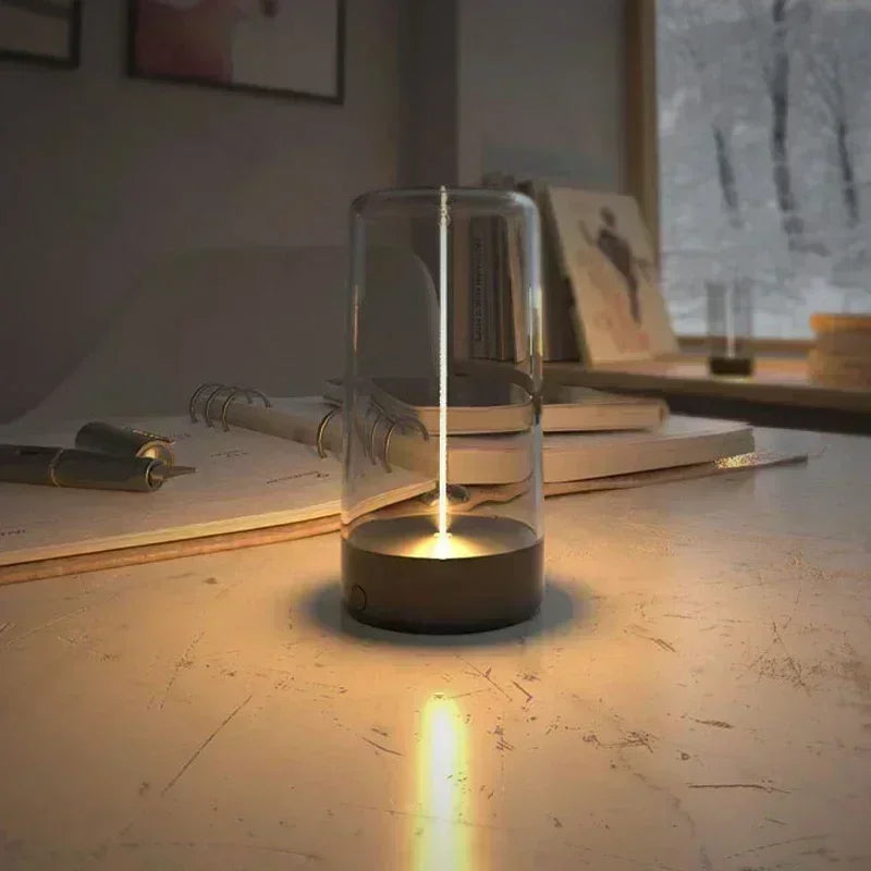 Lampe d'Ambiance Portable à Filament Magnétique USB – Lumière d'Ambiance pour Salon et Chambre, Design Moderne et Rechargeable