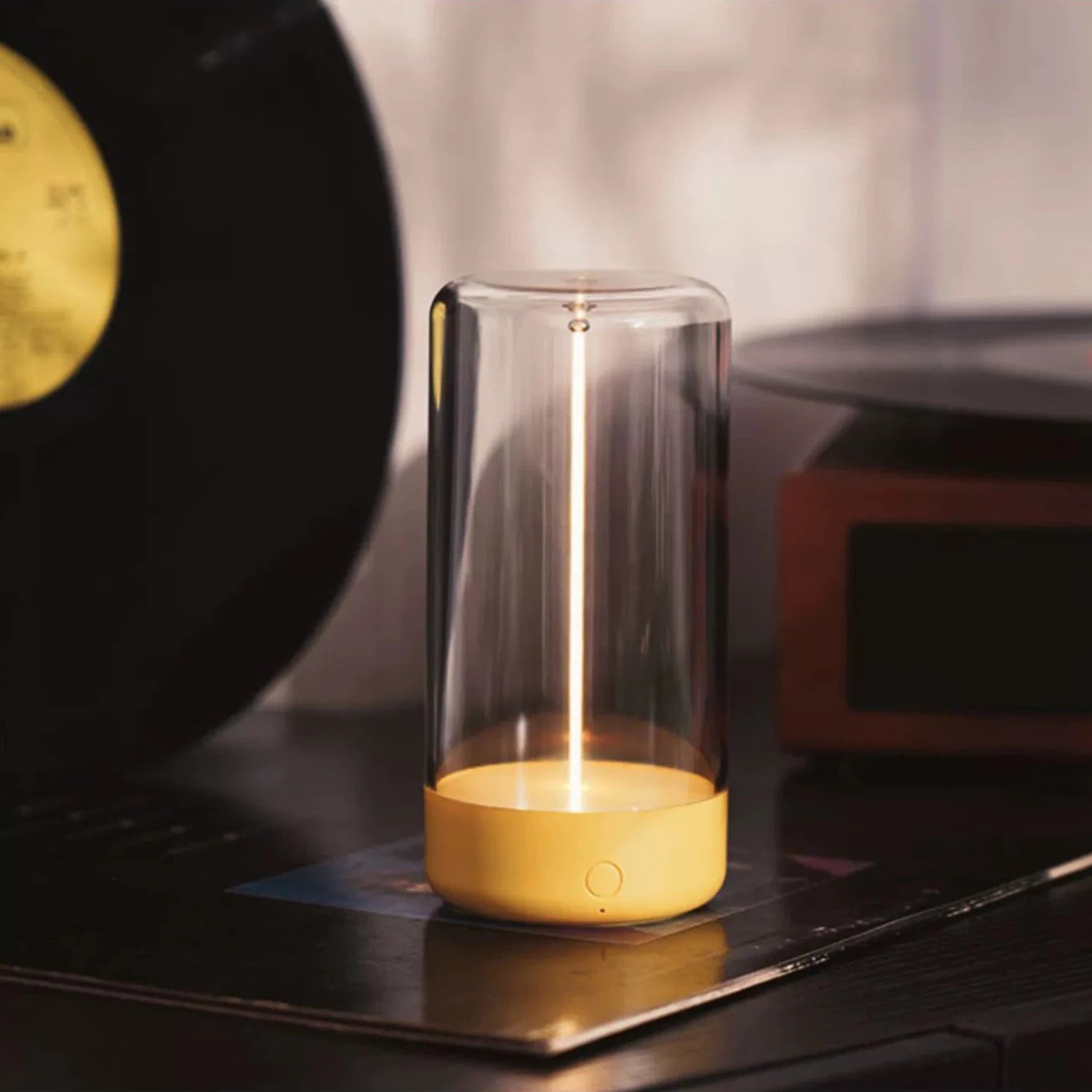 Lampe d'Ambiance Portable à Filament Magnétique USB – Lumière d'Ambiance pour Salon et Chambre, Design Moderne et Rechargeable
