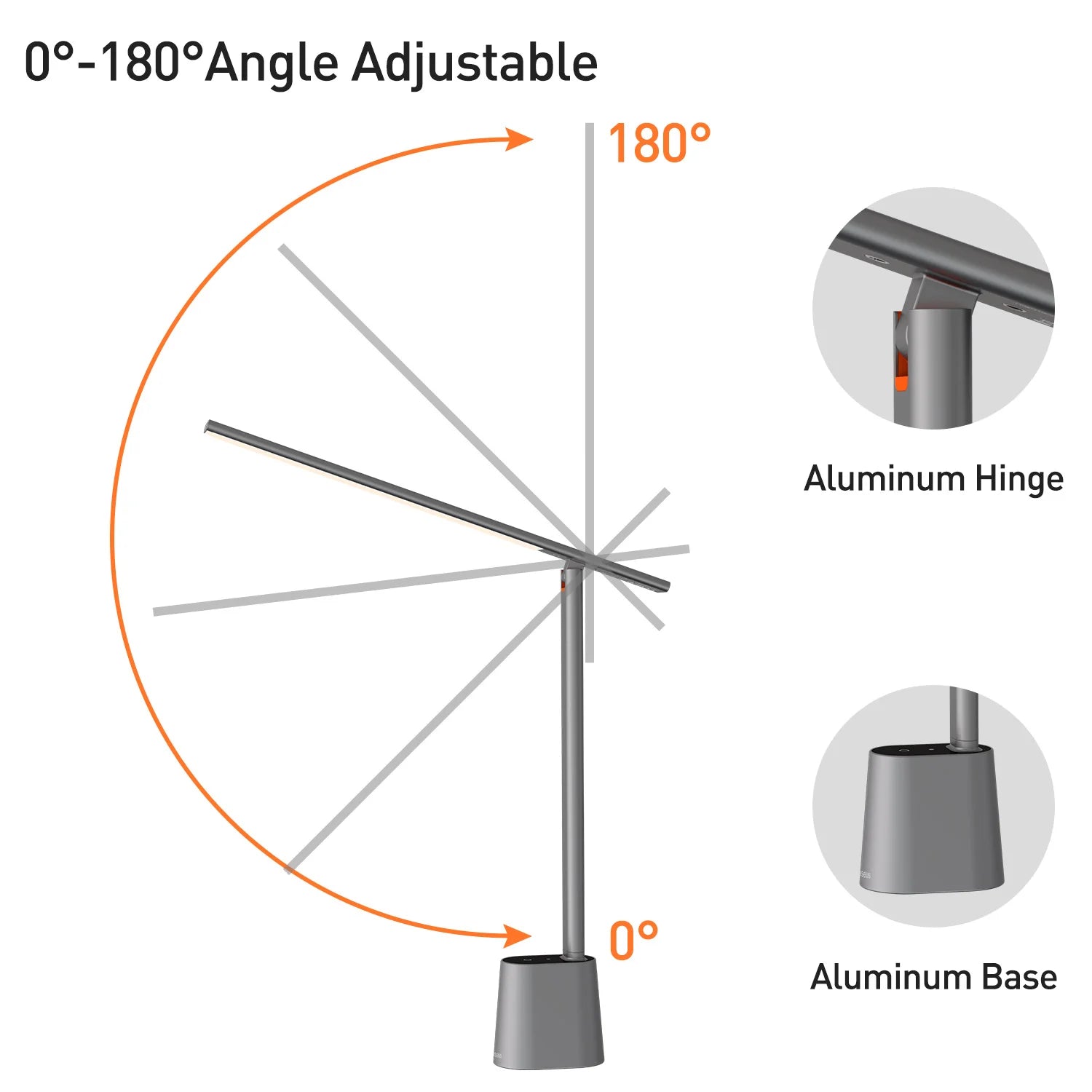 Lampe de Bureau LED Pliable et Dimmable avec Protection des Yeux – Éclairage Ajustable pour Études et Travail