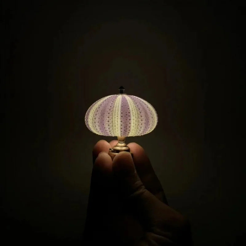 Lampe de Chevet LED Oursin de Mer pour Enfants – Lampe de Nuit Décorative avec Lumière Douce et Chaleureuse, Idéale pour Chambre de Fille