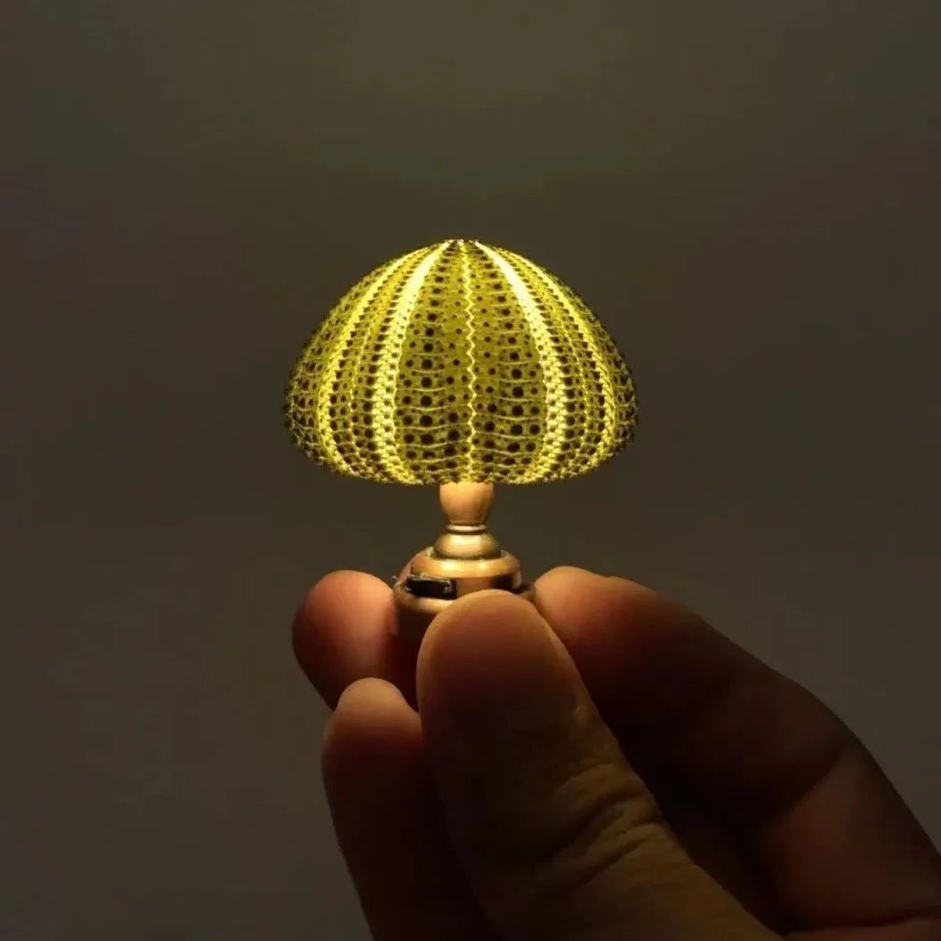 Lampe de Chevet LED Oursin de Mer pour Enfants – Lampe de Nuit Décorative avec Lumière Douce et Chaleureuse, Idéale pour Chambre de Fille