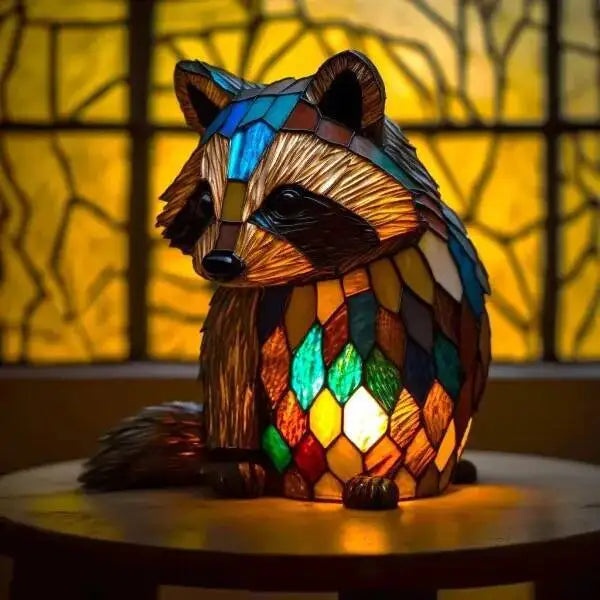 LED Animal Table Lamp in Resin – Mermaid, Sheep, Owl, and Turtle Home Decor