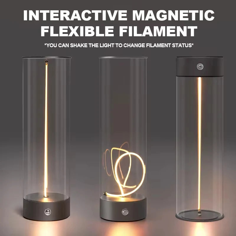 Wireless Rechargeable LED Table Lamp with Magnetic Design and Touch Sensor – Dimmable for Bedroom