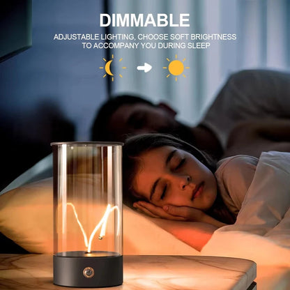 Wireless Rechargeable LED Table Lamp with Magnetic Design and Touch Sensor – Dimmable for Bedroom