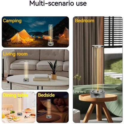 Wireless Rechargeable LED Table Lamp with Magnetic Design and Touch Sensor – Dimmable for Bedroom