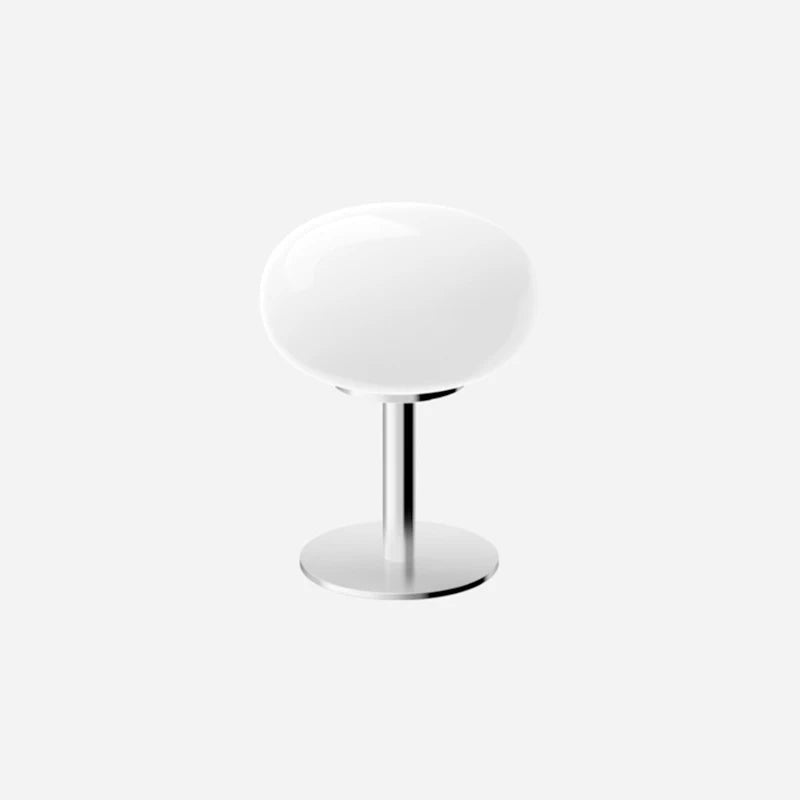 Lampe de Table en Verre Macaron Orange avec Éclairage Doux et Base Ronde en Fer – Design Moderne pour Chambre et Bureau
