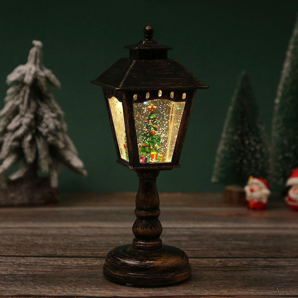 Lampes de Table Illuminées de Noël - Décorations en Forme de Père Noël, Bonhomme de Neige et Sapin