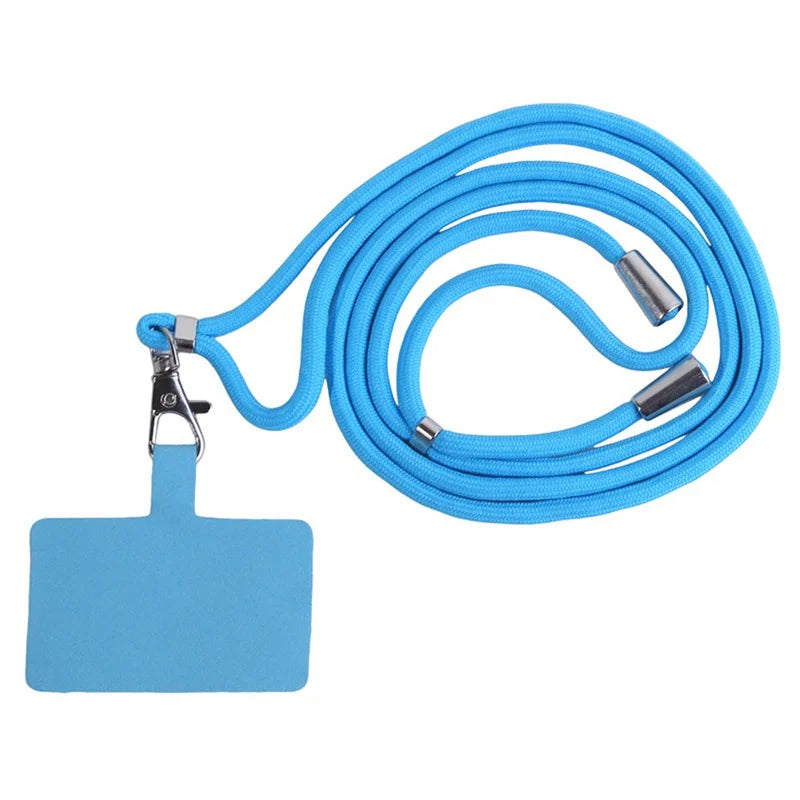 Sangle de téléphone amovible et réglable avec porte-cartes et mousqueton – 13 couleurs disponibles