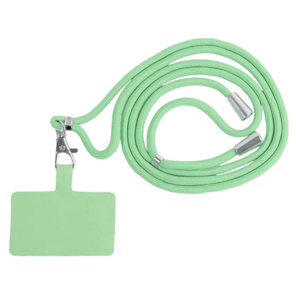 Sangle de téléphone amovible et réglable avec porte-cartes et mousqueton – 13 couleurs disponibles