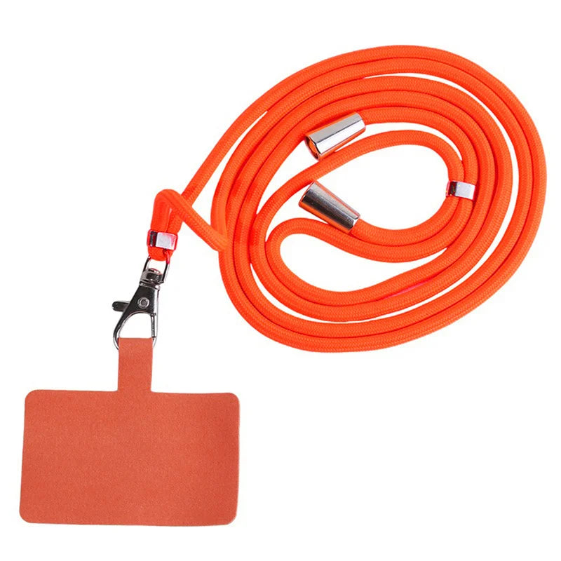 Sangle de téléphone amovible et réglable avec porte-cartes et mousqueton – 13 couleurs disponibles