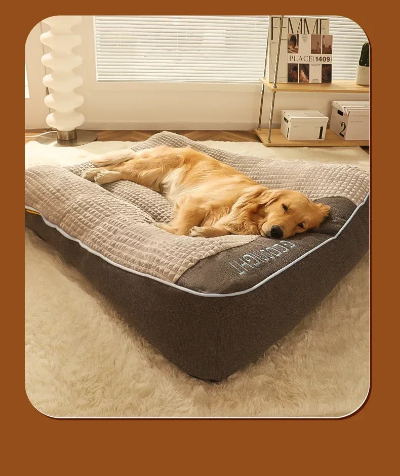 Soft Velvet Chenille Bed for Dogs – Comfortable and Elegant Cushion
