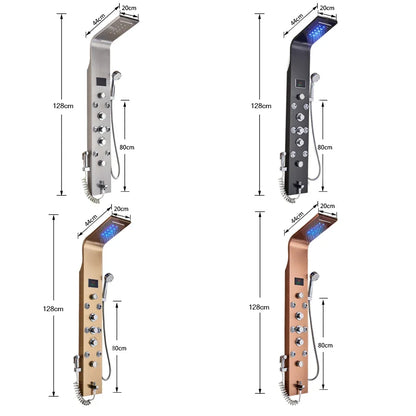 Luma Shower Panel | Intelligent LCD with 6 Modes