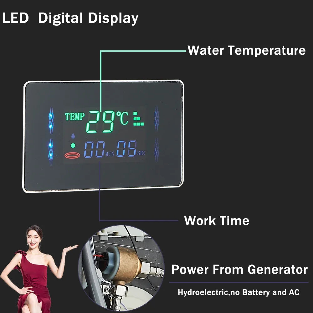 Luma Shower Panel | Intelligent LCD with 6 Modes