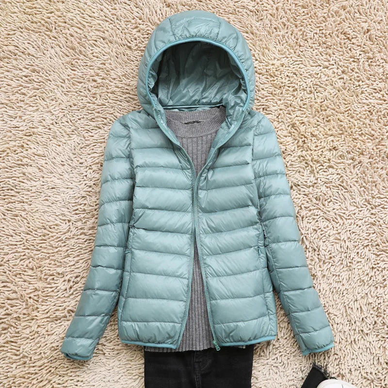 Luna Down Jacket | Hooded, Packable Travel