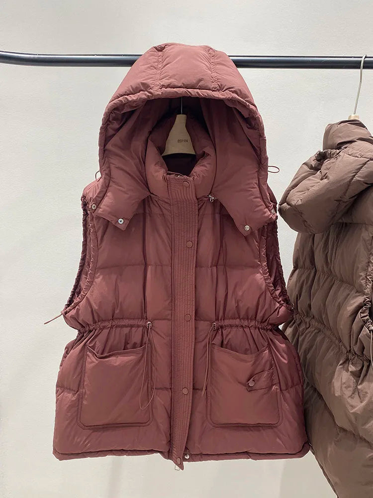Luna Down Vest | Hooded, Lightweight