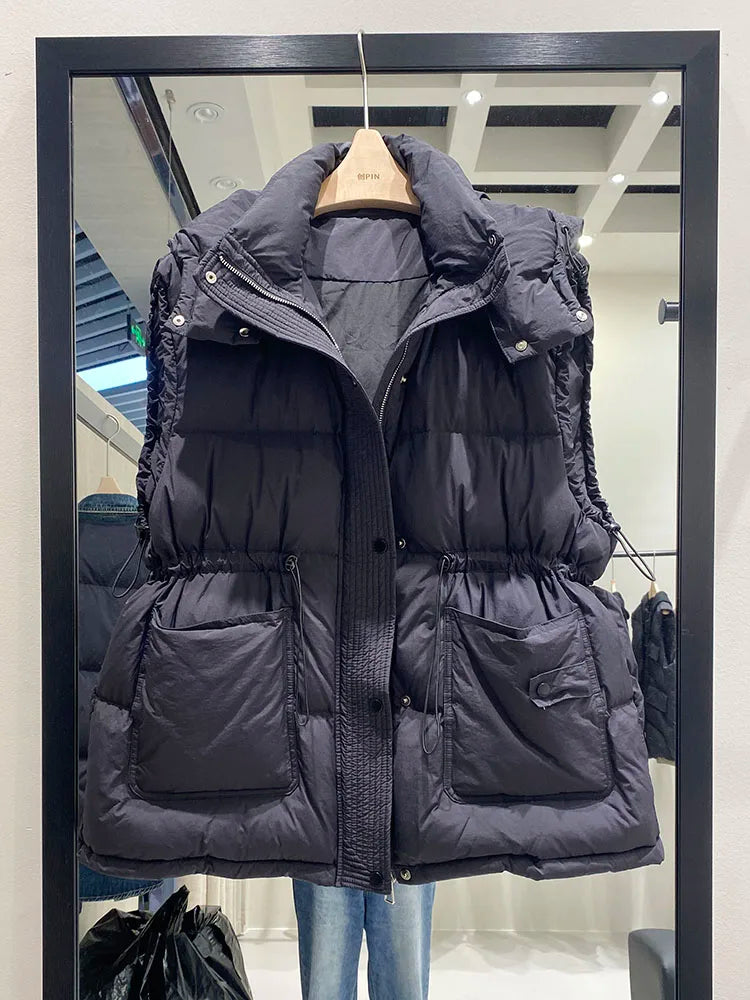 Luna Down Vest | Hooded, Lightweight