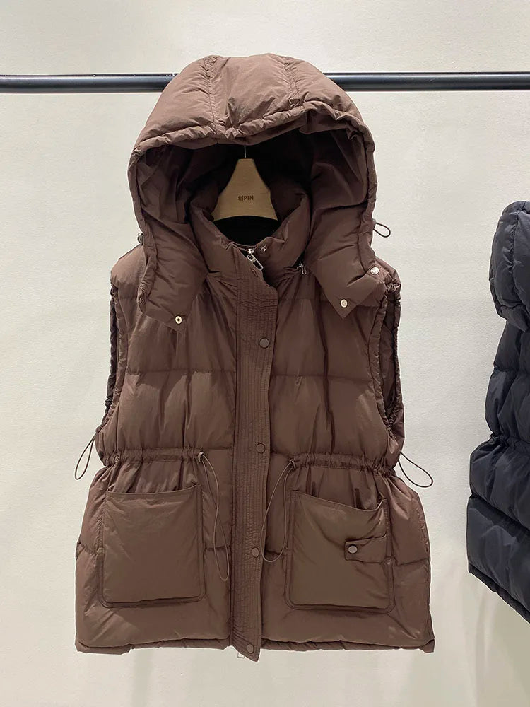 Luna Down Vest | Hooded, Lightweight