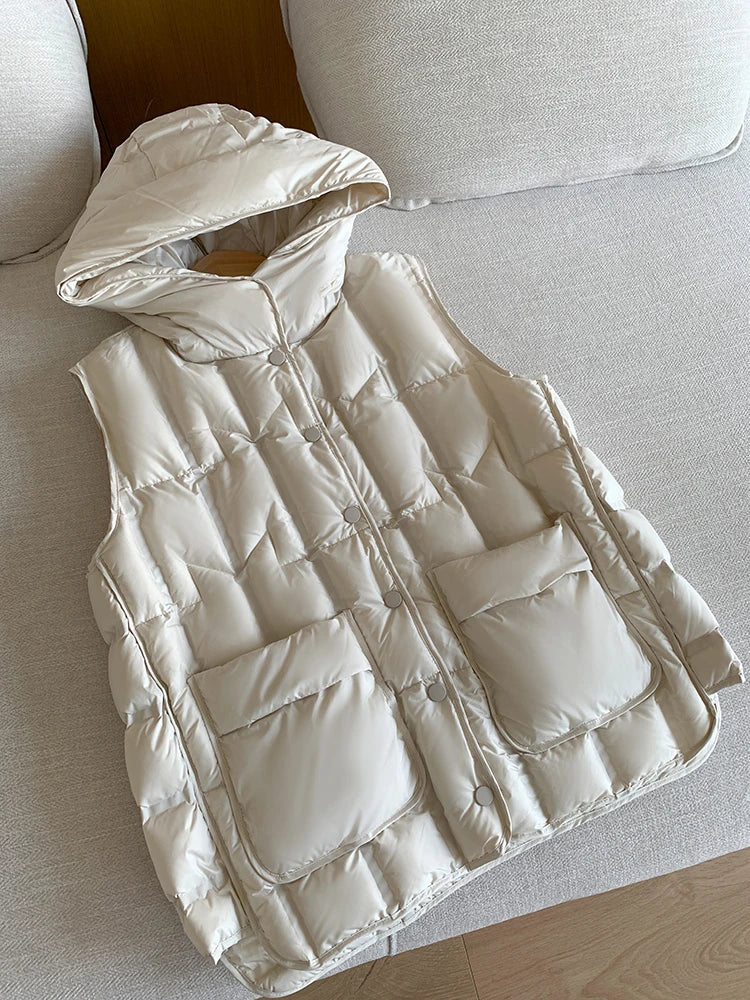 Luna Down Vest | Lightweight, Hooded
