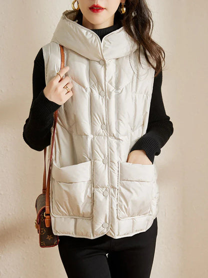 Luna Down Vest | Lightweight, Hooded