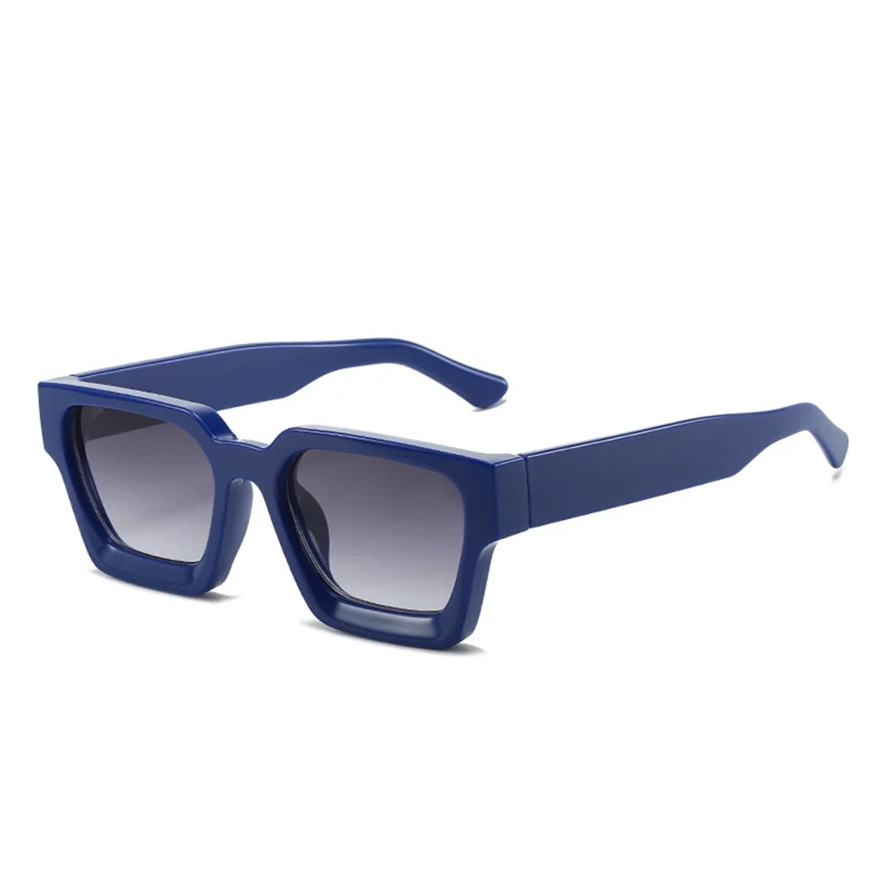 Lunettes de Soleil Oversized Femme Bleues Marines avec Protection UV400 et Monture Légère