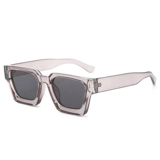 Women's Sunglasses Large Gray Frame UV400 – Trendy and Elegant Accessory for All Occasions