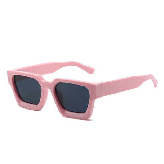 Women's Sunglasses with Large Pink Frame and UV400 Protection – Elegance and Summer Comfort