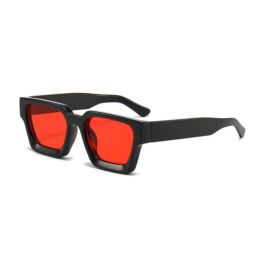 Lunettes de Soleil Femme Oversized avec Verres Rouges UV400 – Accessoire Tendance Été