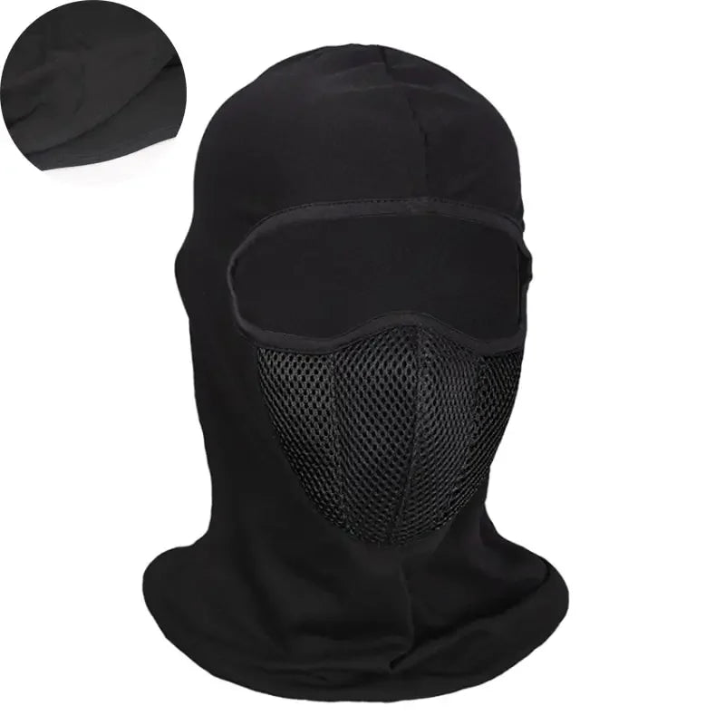 Full Face Mask for Men – Breathable and Windproof for Outdoor Sports, Black, One Size