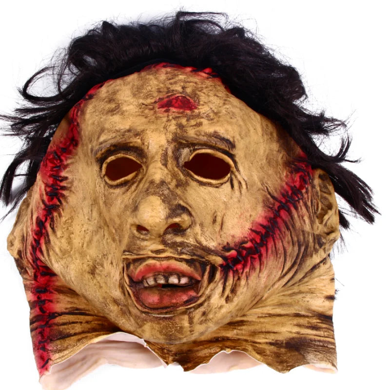 Masque d'Halloween en Latex avec Détails Réalistes pour Costume d'Horreur