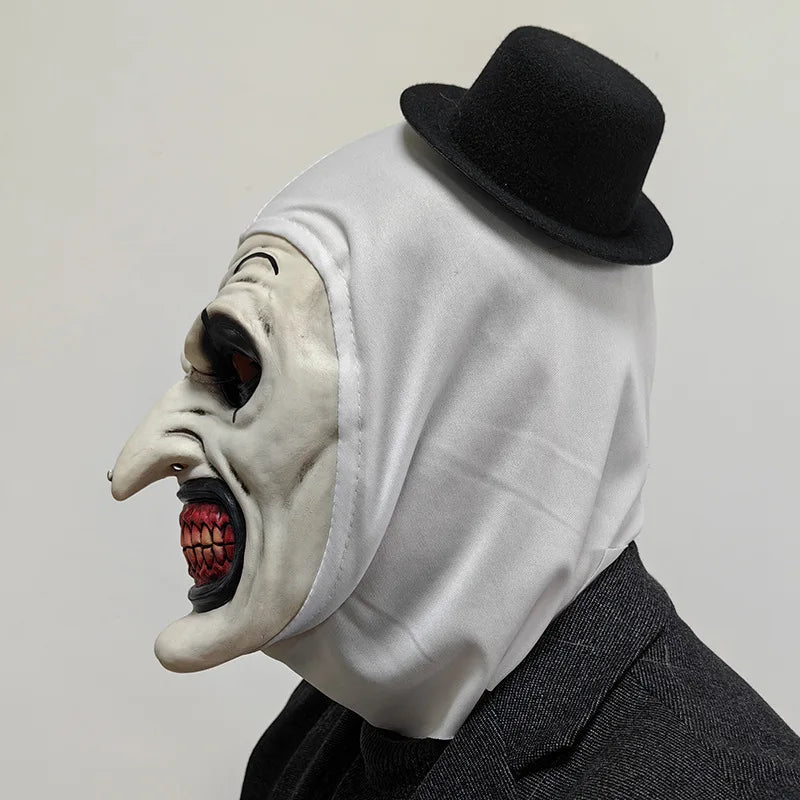 Masque de Clown Terrifiant en Latex pour Cosplay et Halloween – Taille Unique