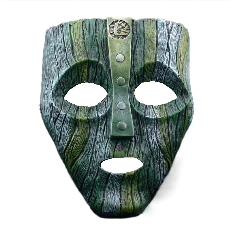 Masque de Cosplay Loki en Résine avec Texture Écorce – Accessoire Halloween 2025