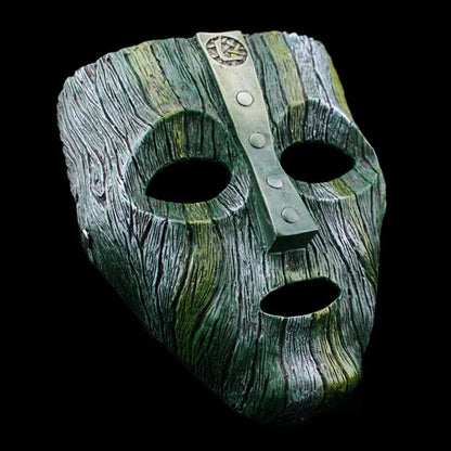 Loki Cosplay Mask in Resin with Bark Texture – Halloween Accessory 2025