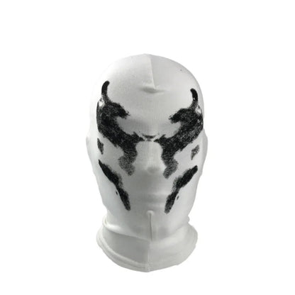 Rorschach Cosplay Mask in Polyester for Halloween – Full Mask with Symmetrical Print