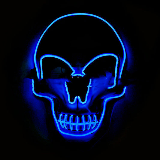 LED Light Skull Mask for Halloween Costume with Adjustable Lighting Modes - Unique Costume Accessory
