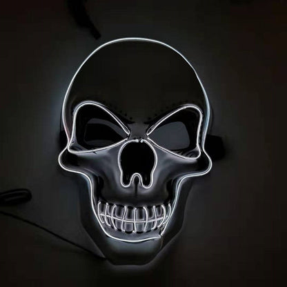 LED Light Skull Mask for Halloween Costume with Adjustable Lighting Modes - Unique Costume Accessory