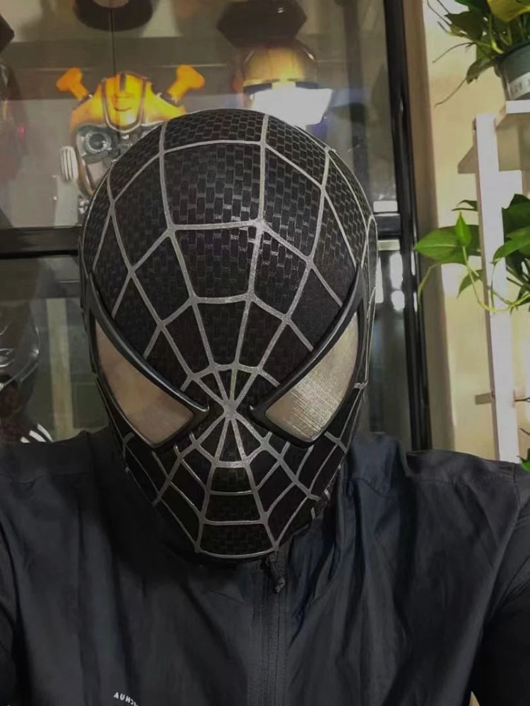 Hard Shell Spiderman Mask with Magnetic Eyes for Cosplay and Halloween