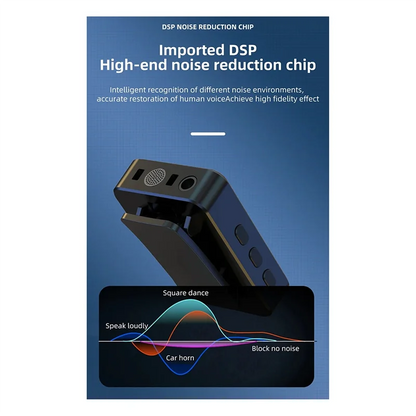 Wireless Lavalier Microphone with Noise Cancellation and LED Screen – Compatible with iPhone, iPad, and Android