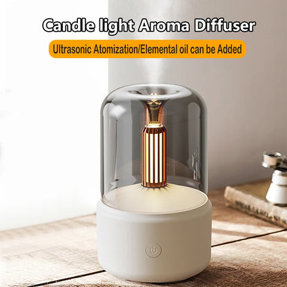 Mini Aroma Diffuser with Night Light – USB Air Humidifier for Essential Oils