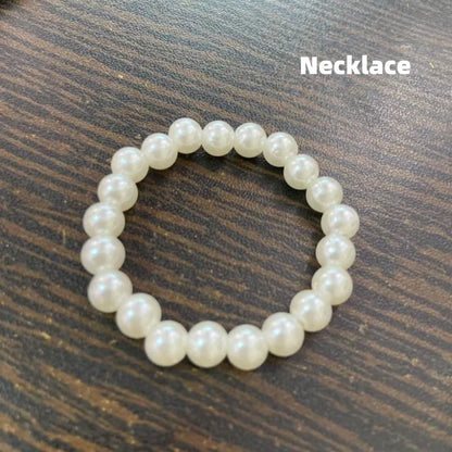 Mini Doll Necklace with Bead Pendant - Fashion Accessory for 17 cm Dolls