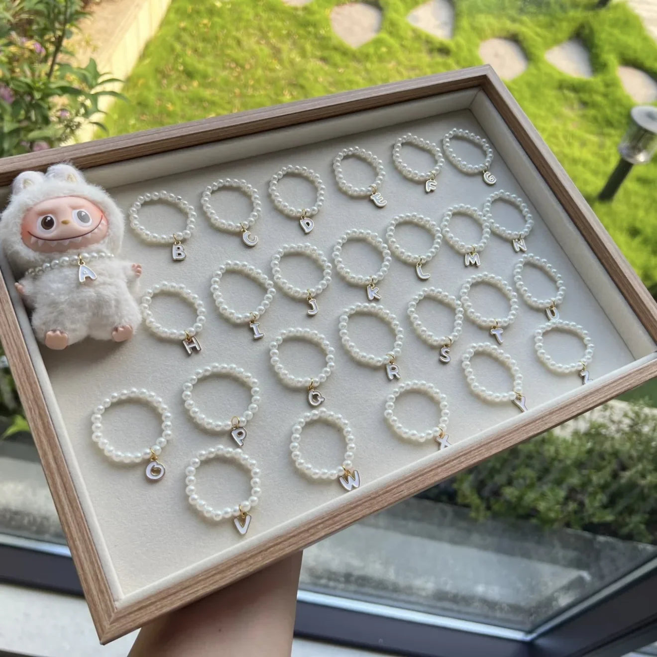 Mini Doll Necklace with Bead Pendant - Fashion Accessory for 17 cm Dolls