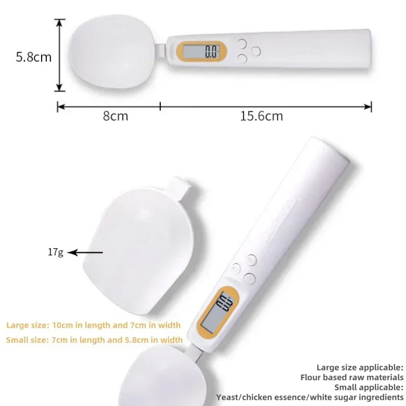 Mini Electronic Spoon Scale with USB Rechargeable Battery – High Precision Kitchen Weighing Tool
