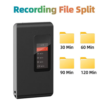 Mini Digital Voice Recorder Discreet for Children – Compact, Lightweight, MP3 and WAV Formats, Built-in Screen